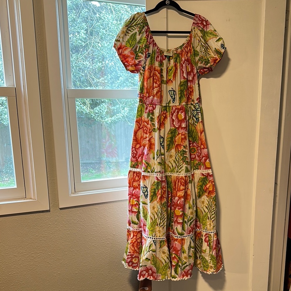 Farm Rio Macie Tiered Maxi Dress